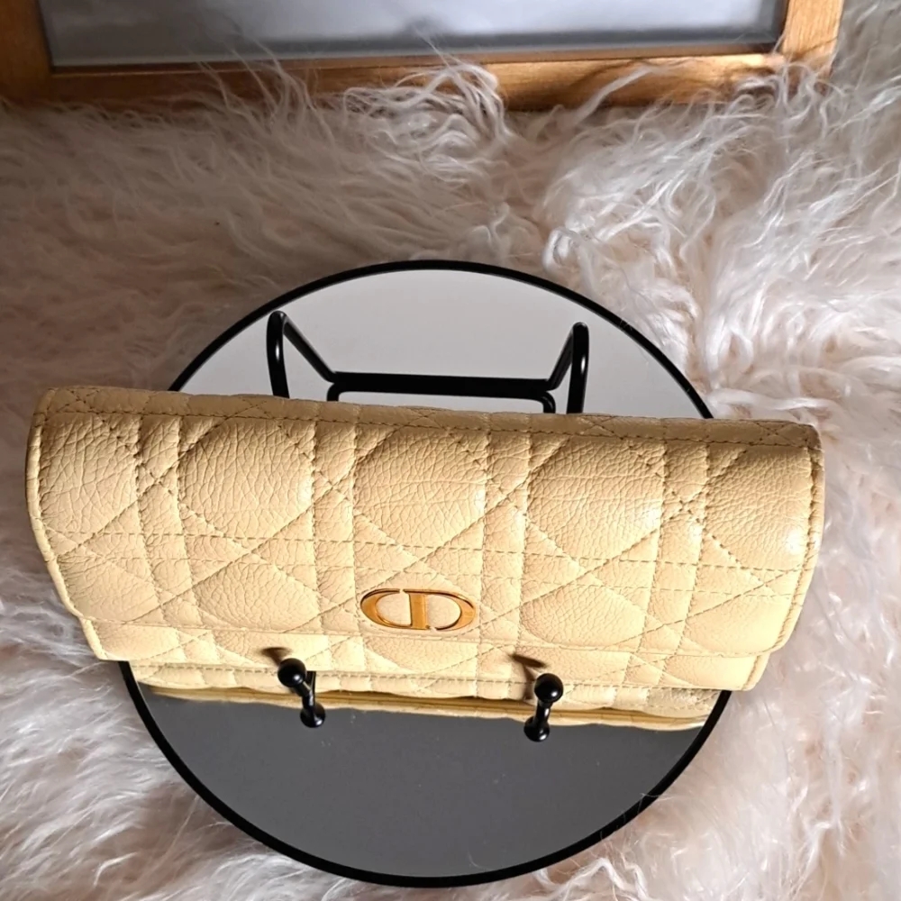 Christian Dior Caro Orchid Long Wallet